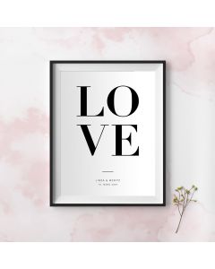 Love - Wandbild