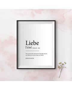 Liebe - Wandbild