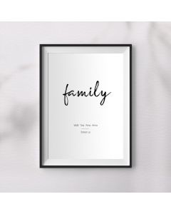 Family - Wandbild