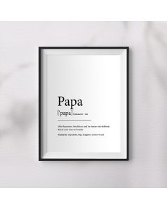 Papa - Wandbild