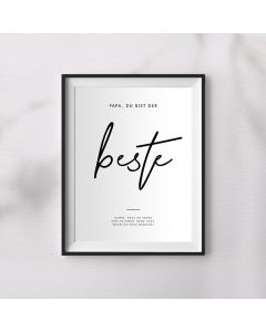 Du bist der Beste - Wandbild