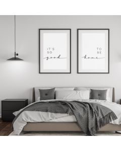 It's good to be home - Wandbild