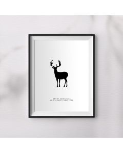 Hirsch - Wandbild