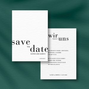 Letters save the date Karte A6