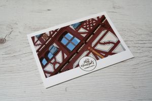 Mein Weinstadt Postkarte Fachwerkhaus