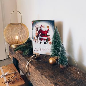 Adventskalender mit Schachteln Weihnachtsmann